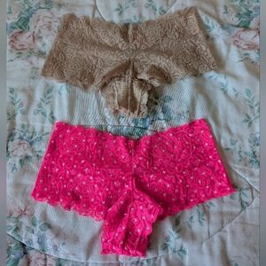 Lot of 2 Jenni by Jennifer Moore Lace Boyshorts